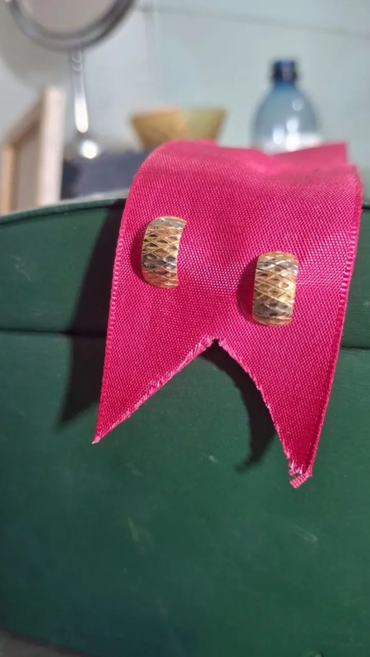 Brincos de Ouro 18k - Três Cores - Foto 4