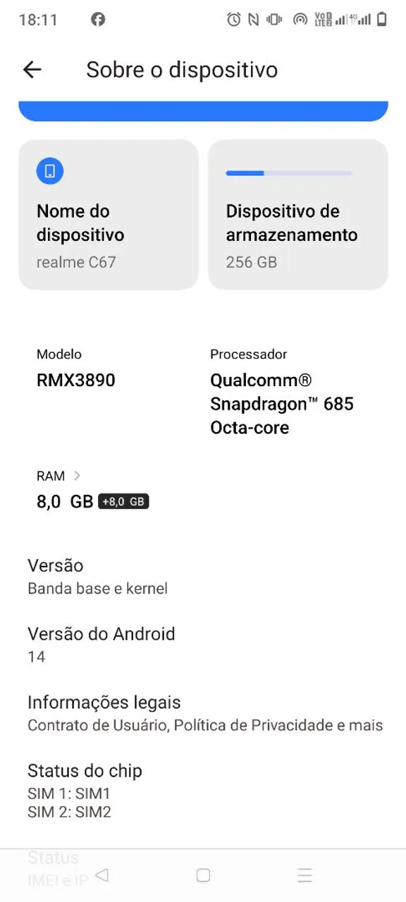 Realme c 67 Ram 8 + 8