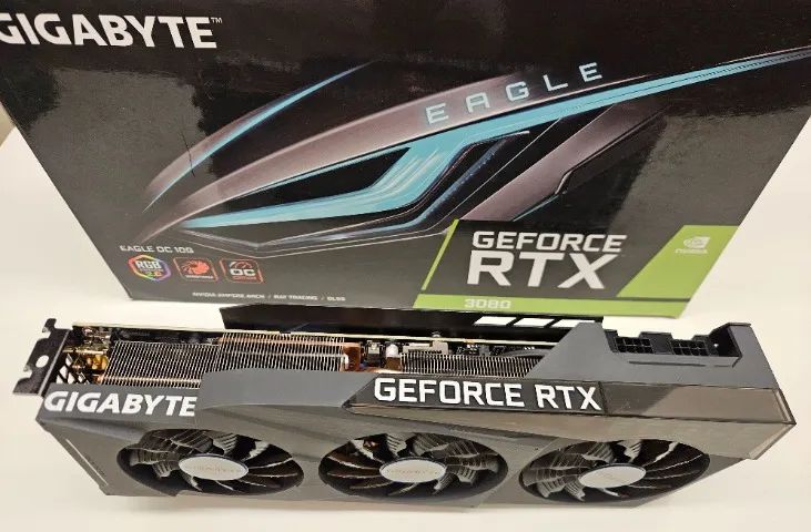 Placa de vídeo Gigabyte RTX 3080 10GB Oc Eagle Triple Fan LED - Foto 5