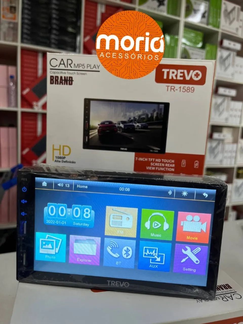 Central Multimidia Mp5 7 polegadas, Bluetooth USB SD e Espelhamento Android - Foto 4
