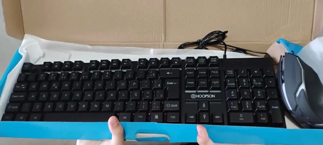 Kit Teclado + Mouse Gamer RGB - HOOPSON - Novo - Foto 3