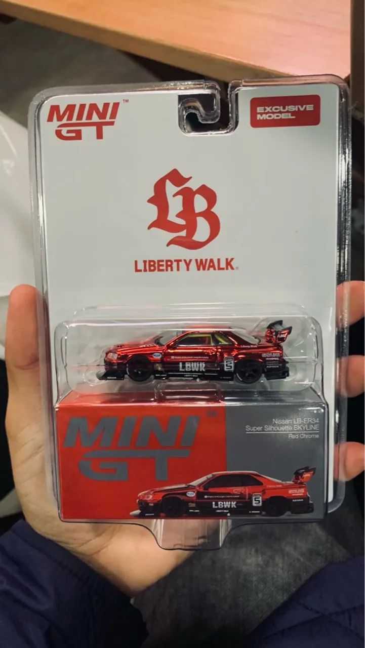 Miniatura Nissan LB-ER34 Super Silhouette SKYLINE SALÃO DIECAST 6