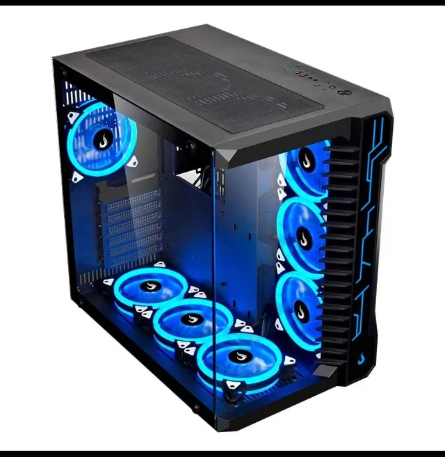 Gabinete Gamer Rise Mode Galaxy Glass, Mid Tower, Lateral e Frontal em Vidro Temperado