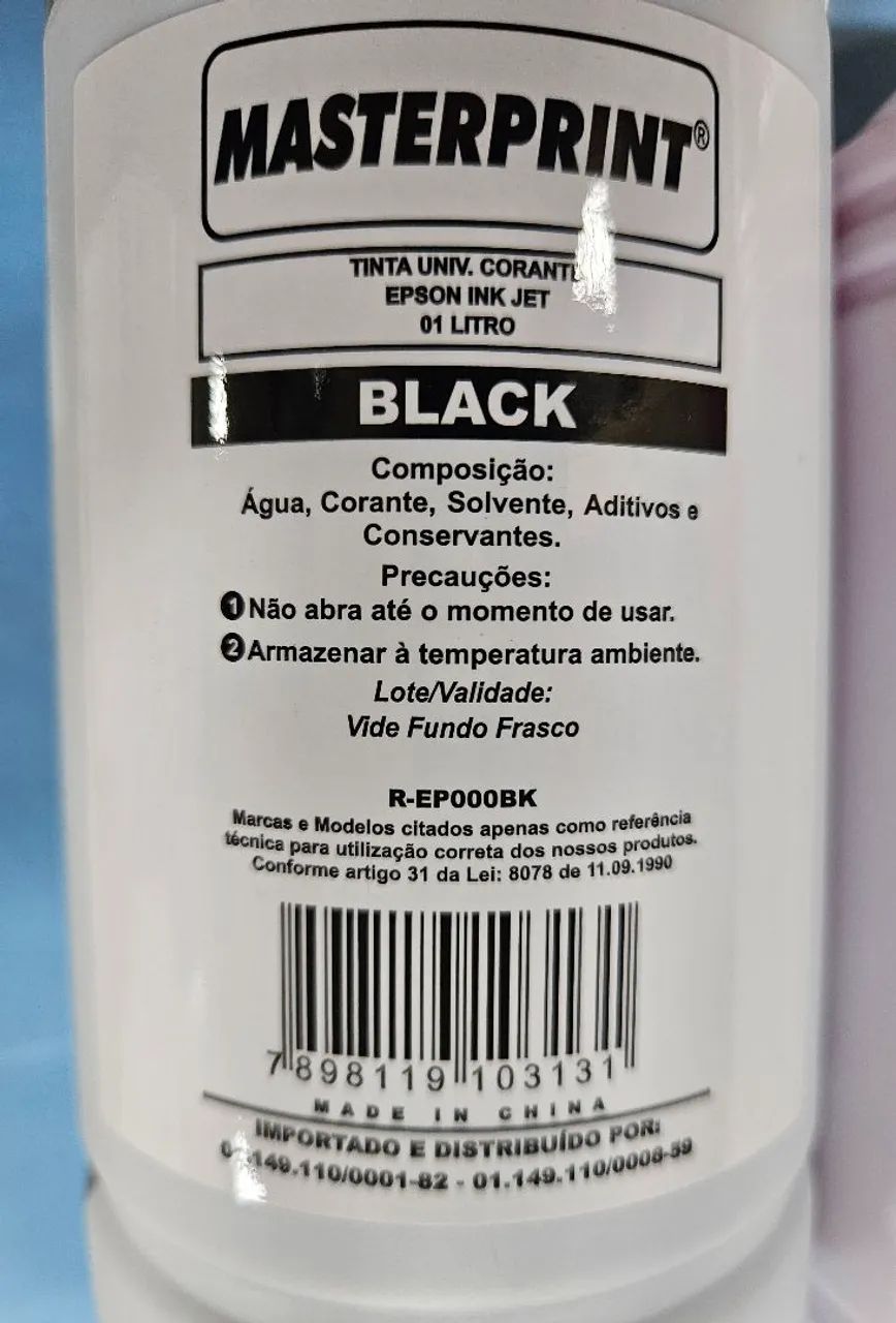 Tinta Epson Bulk Ink 01 litro Masterprint  - Foto 2