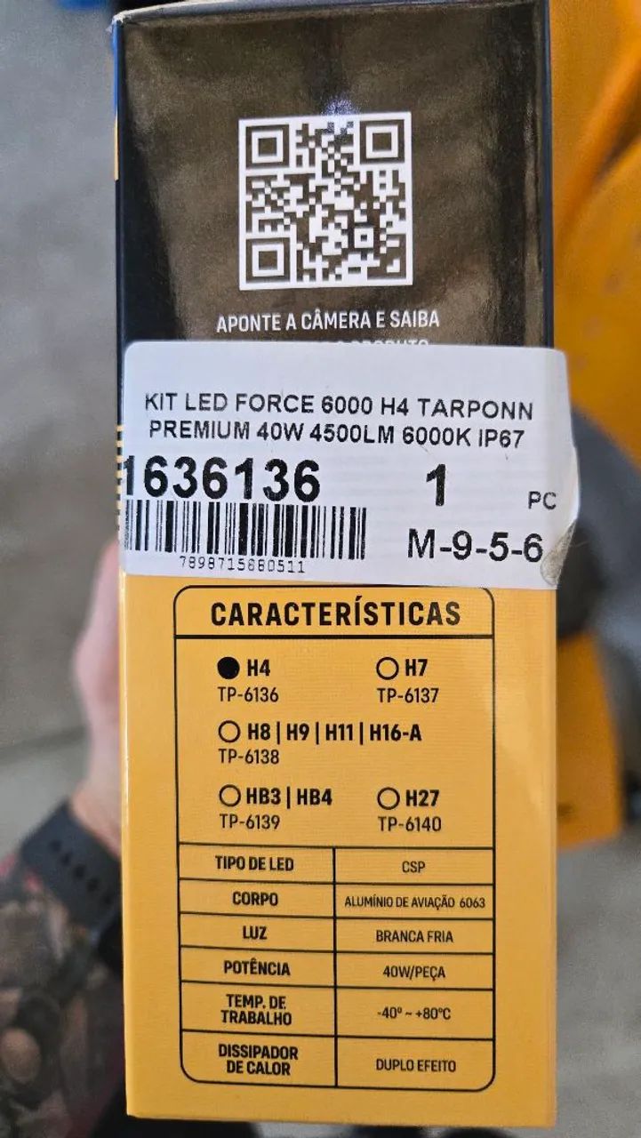 Kit Lâmpada LED Force 6000 Bivolt 4500 Lumens - Foto 2