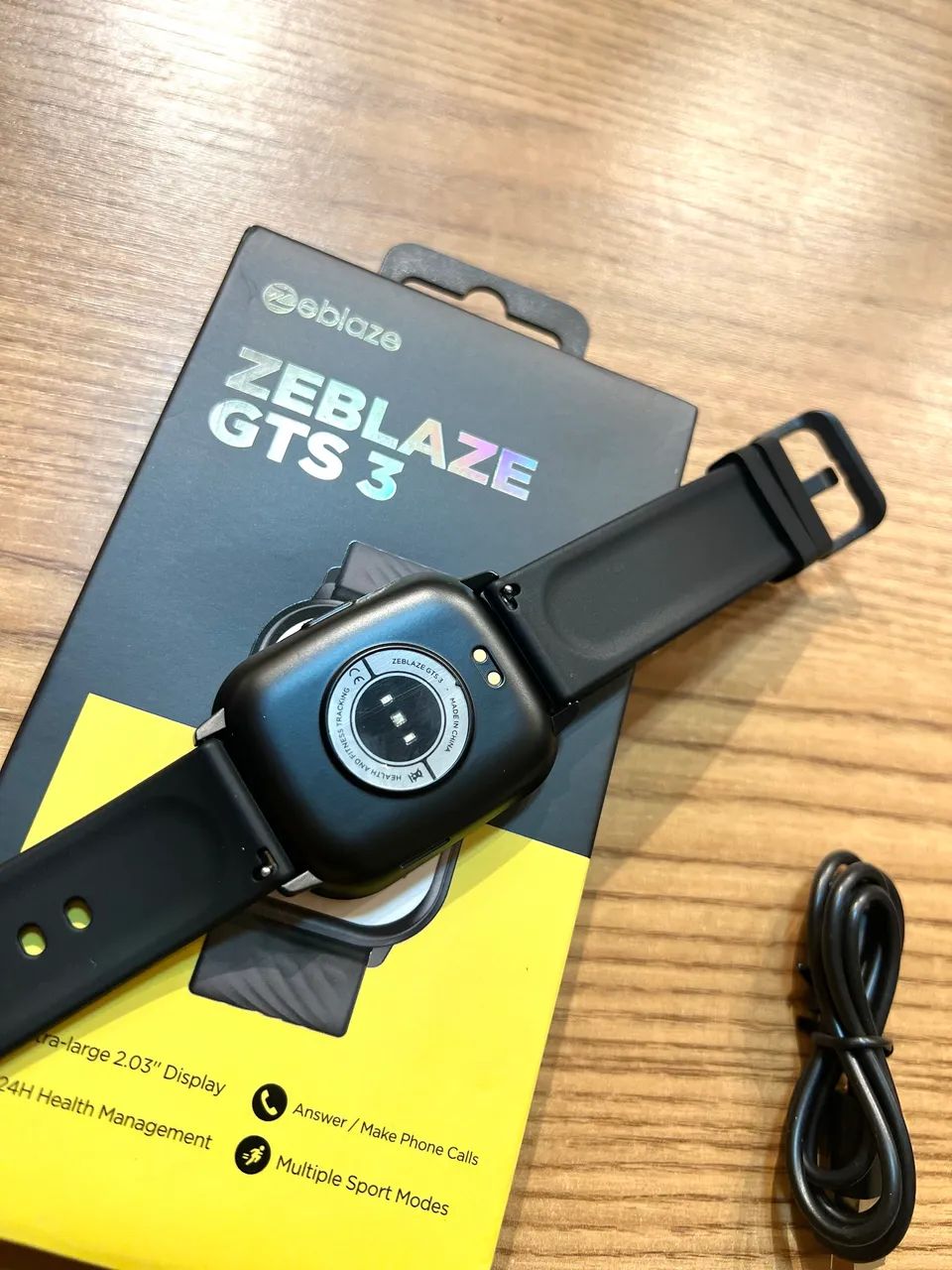 Smartwatch Zeblaze GTS 3 Preto ? tecnologia e elegância no seu pulso!  - Foto 3