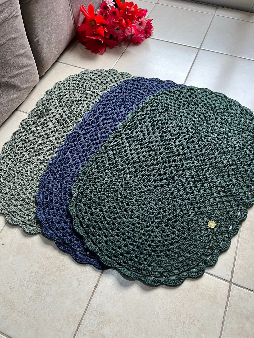 Tapetes de crochê 