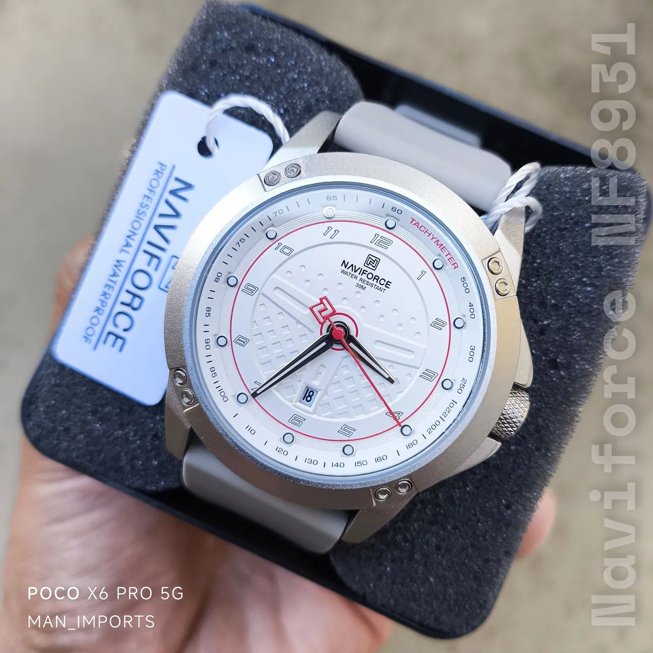 Relógio de Pulso Casual/Luxo NAVIFORCE 8031 