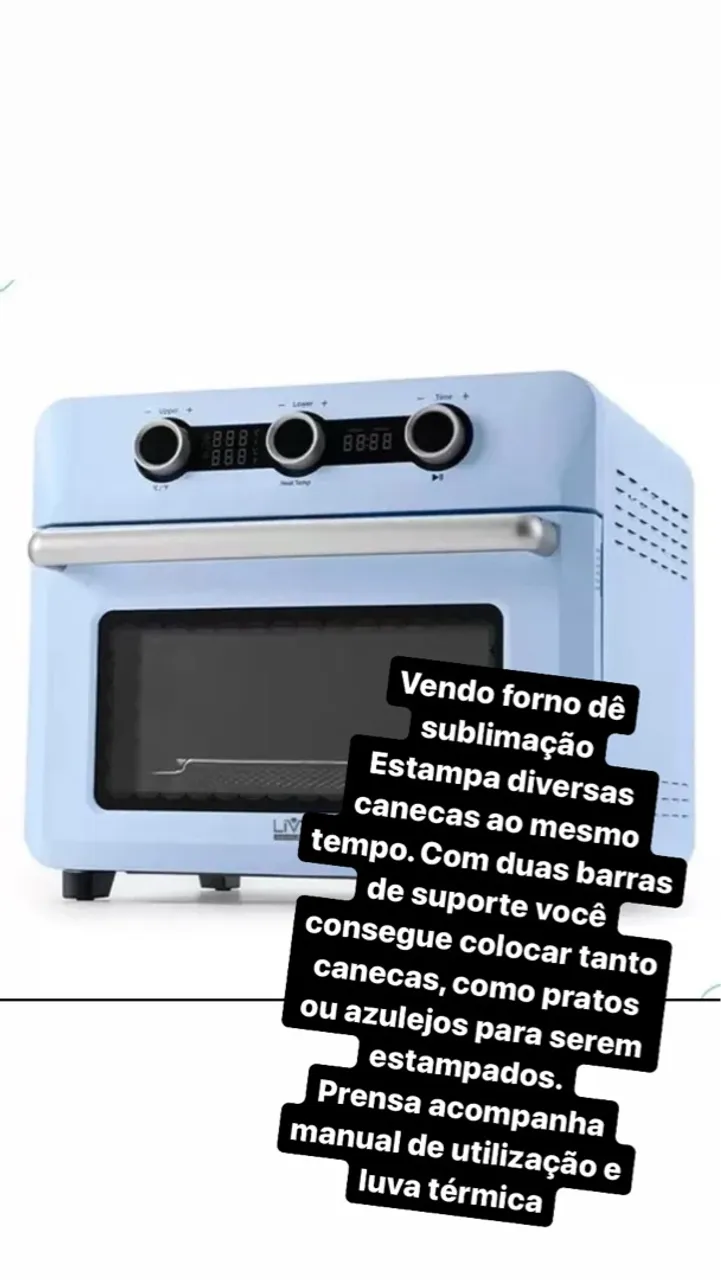 Forno live sub de sublimação