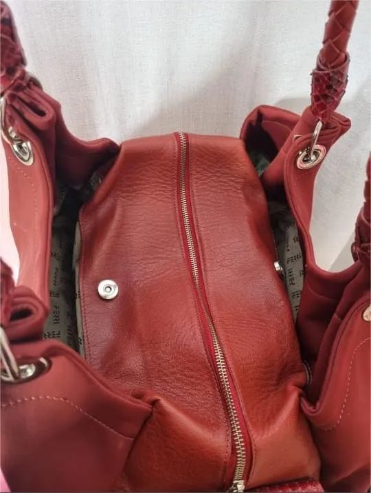 Bolsa grande DE OMBRO marsala FERRI SP - Foto 3