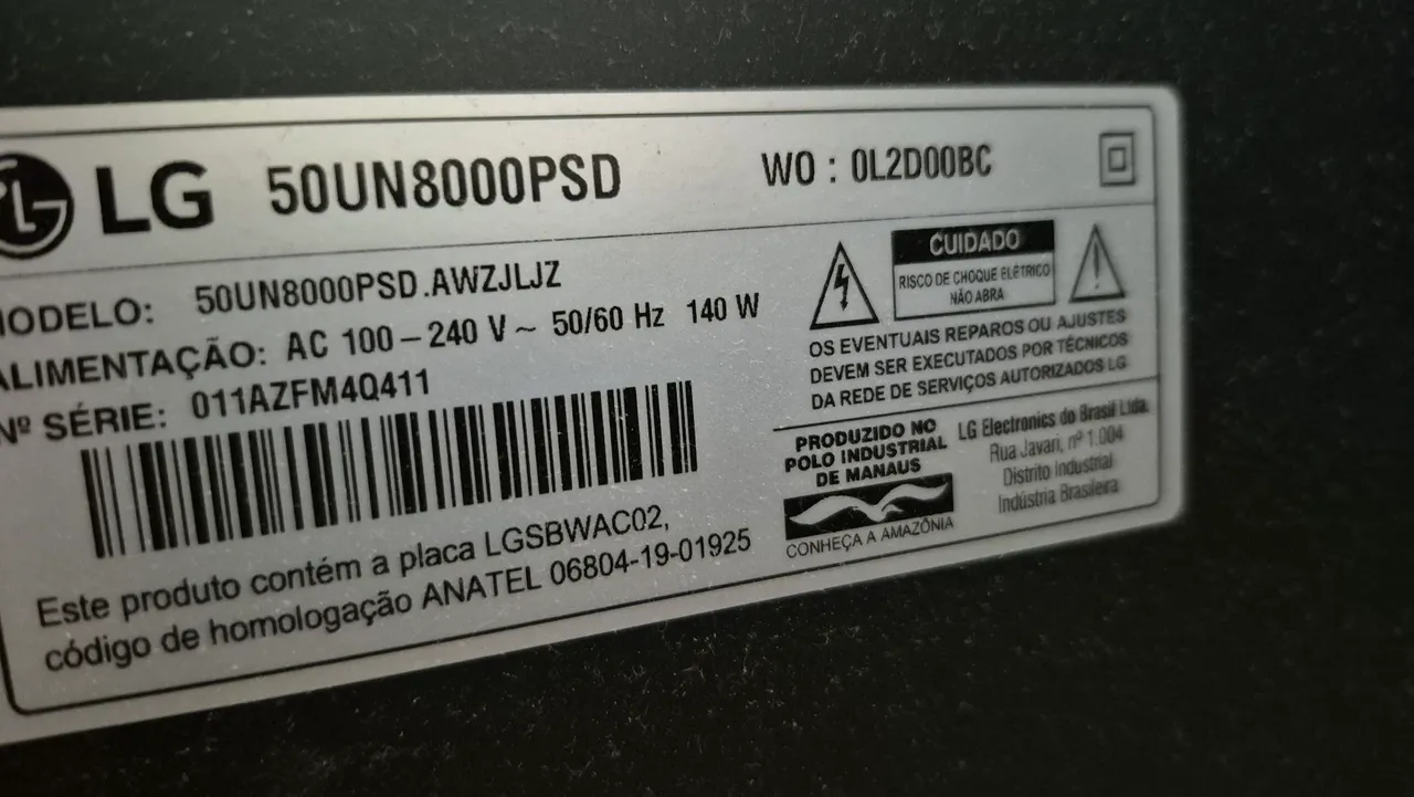 TV LG 50 Polegadas