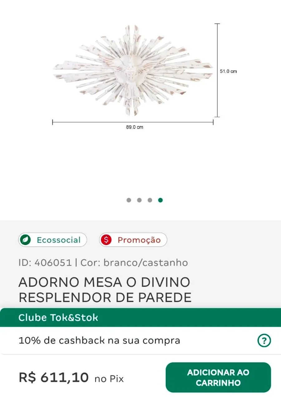 ADORNO PAREDE O DIVINO RESPLENDOR - Foto 4