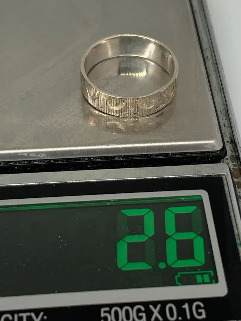 anel de prata tamanho 14 - Foto 3