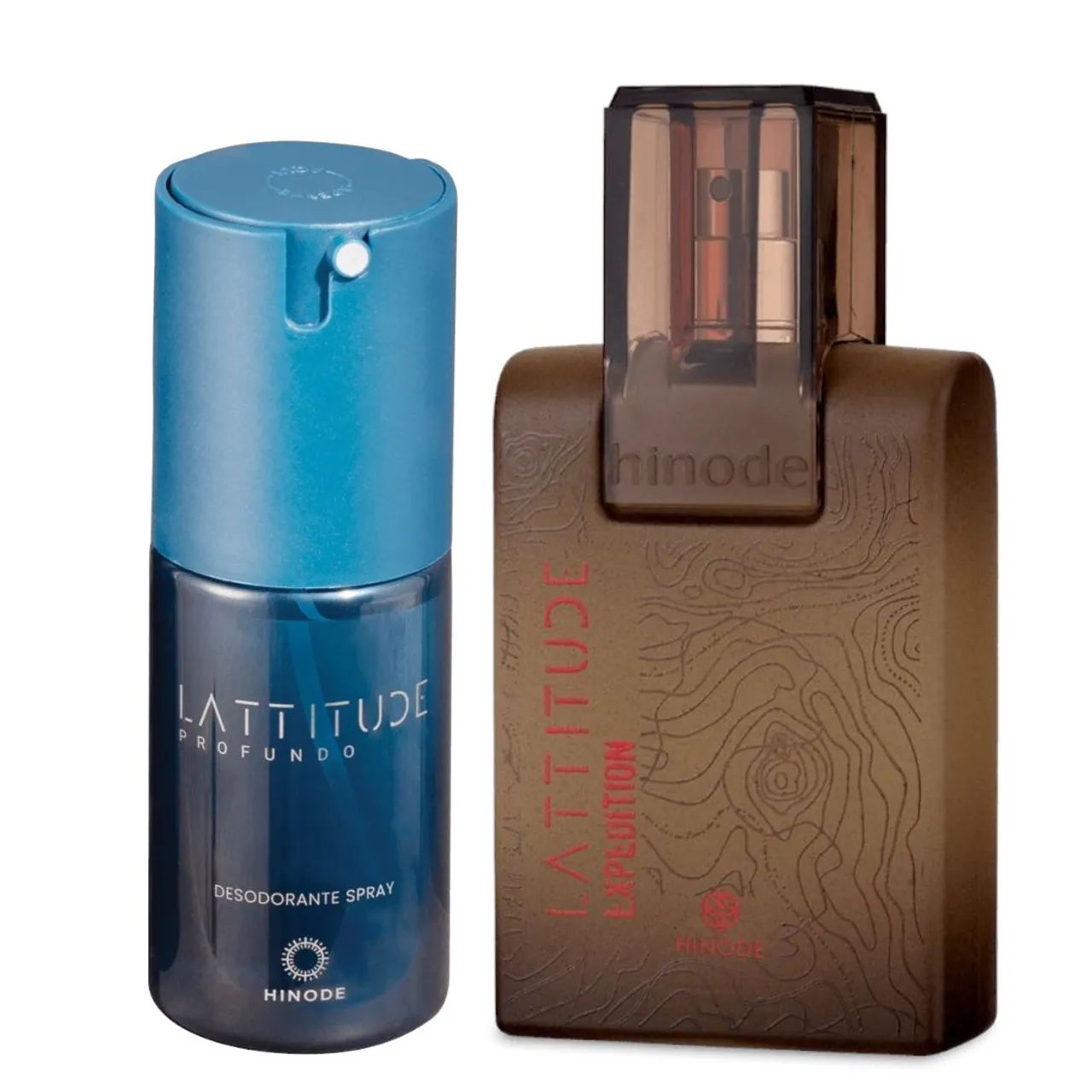 Perfume masculino lattitude expedition e desodorante spray lattitude profundo 
