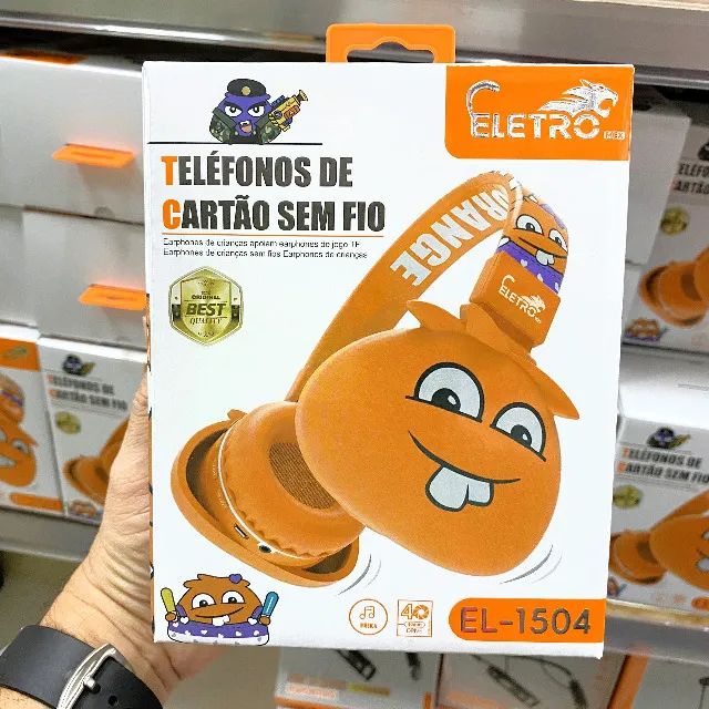 Fone de Ouvido Sem Fio Bluetooth Monstrinhos Eletromex EL-1504 - Foto 4