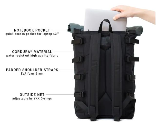 mochila rolltop Braasi - Foto 5