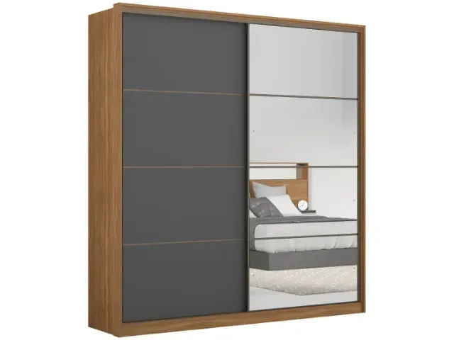 Guarda-roupa Casal 2 Portas de Correr (produto novo/ lacrado/ com garantia de fábrica)