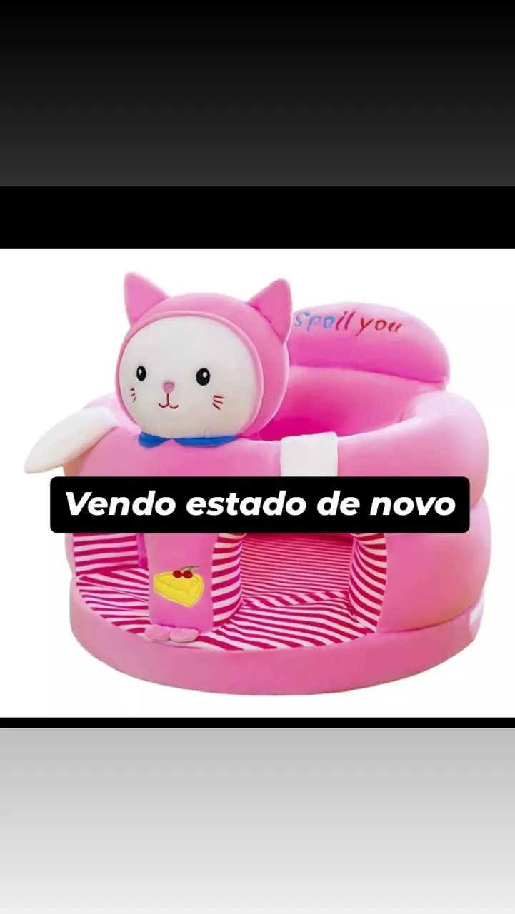 Poltrona Infantil Bebê Gato Rosa