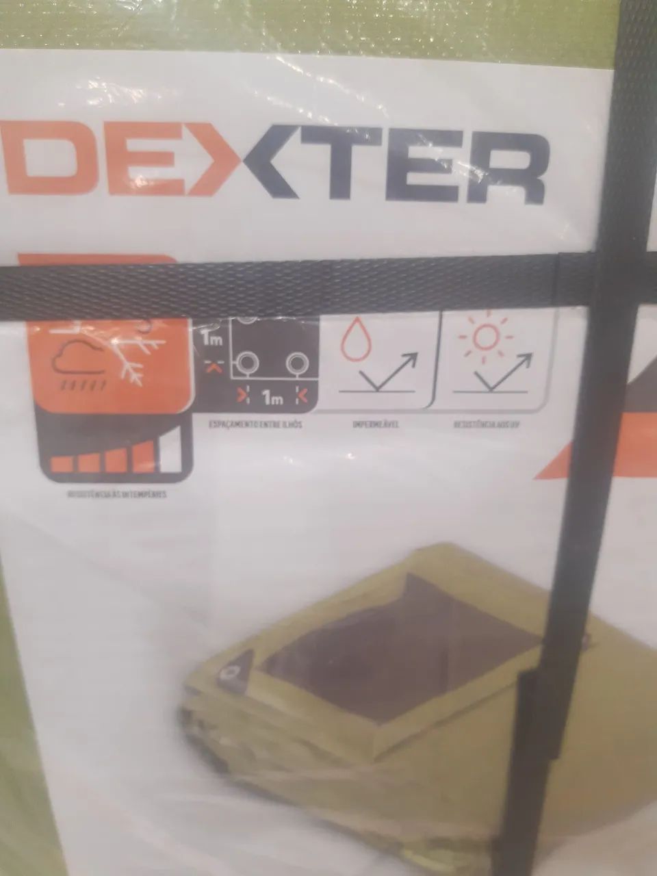 Lona Multiuso Verde 6X10M com Ilhos - Foto 2