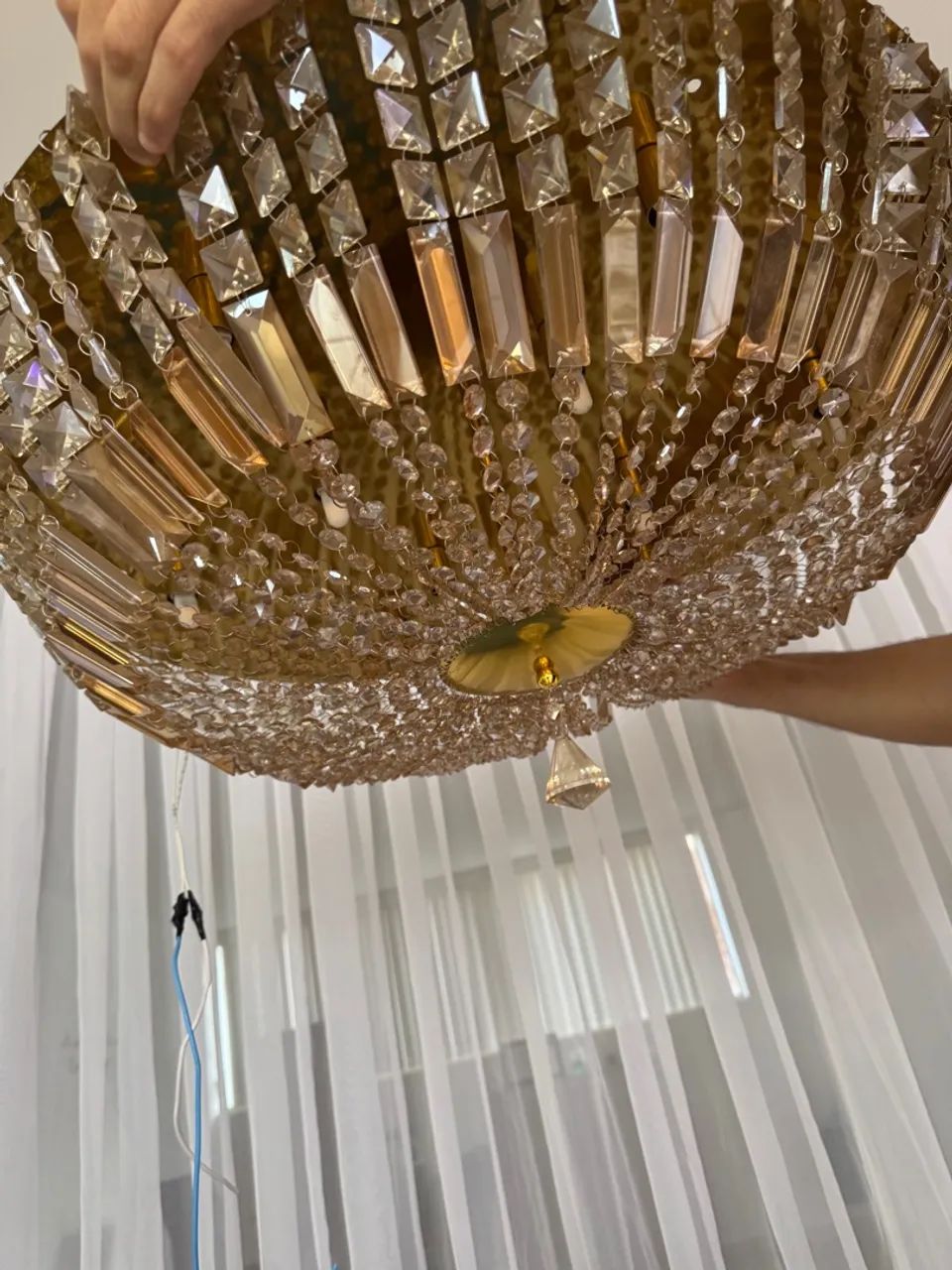 Lustre de Cristal 70 cm e 60 cm  - Foto 5