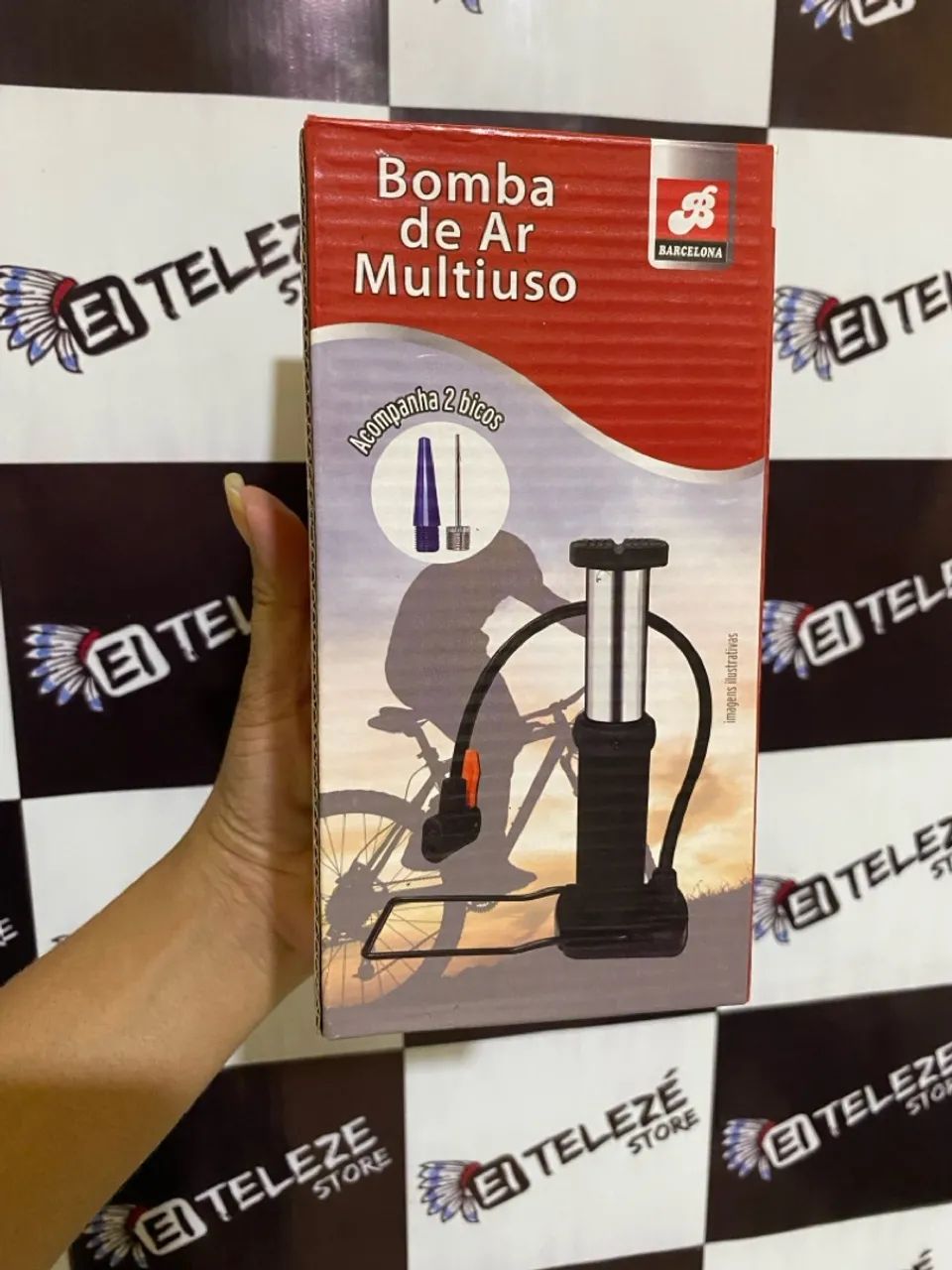 Bomba de Ar com pedal Multiuso Barcelona - Foto 2