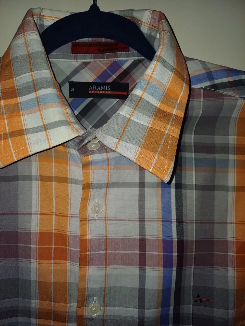 Camisa Aramis semi-nova Xadrez Masculina