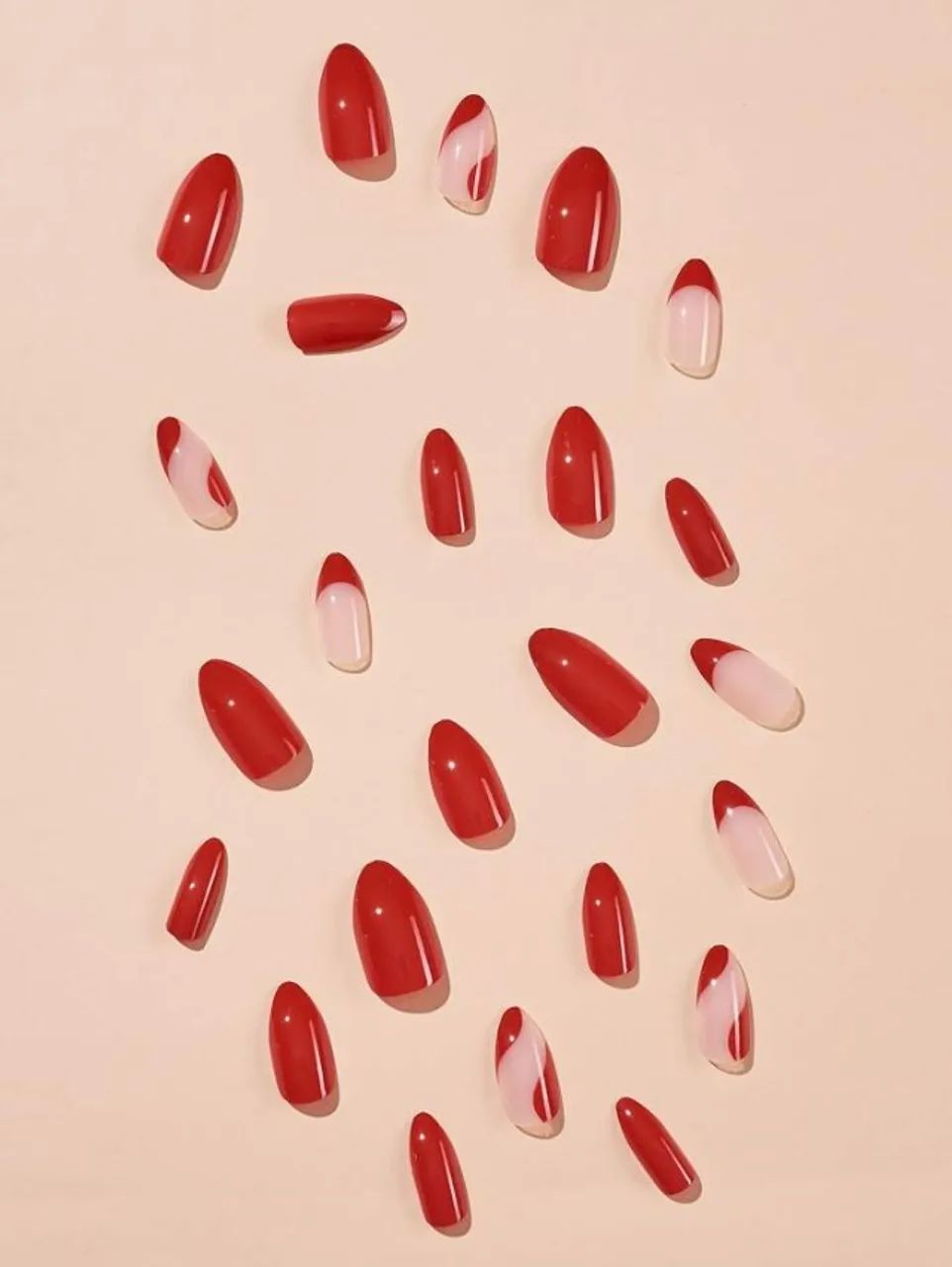 Peças de Unhas Postiças + Cola Transparente + Lixa de Unha - Foto 5