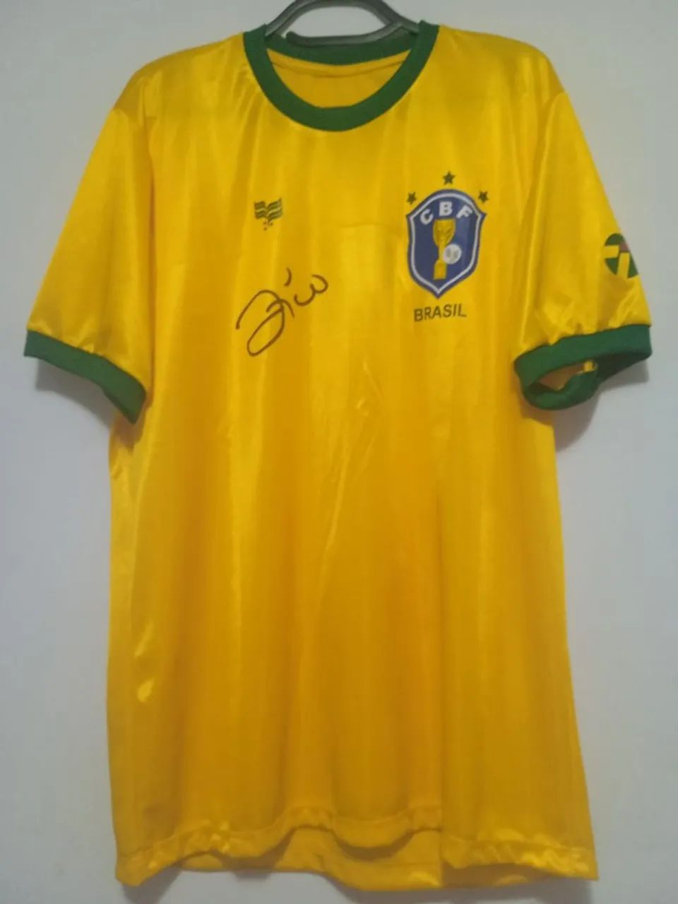 Camisa Brasil Copa Mundo 1982 #10 Zico Autografada Certificada