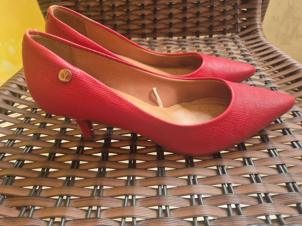 Sapatos de salto vermelho