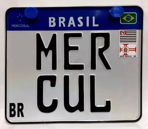 Placa Mercosul para Moto e Carro