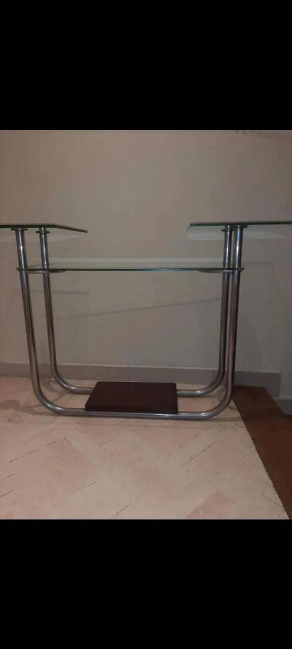 Rack de vidro vitage cromado