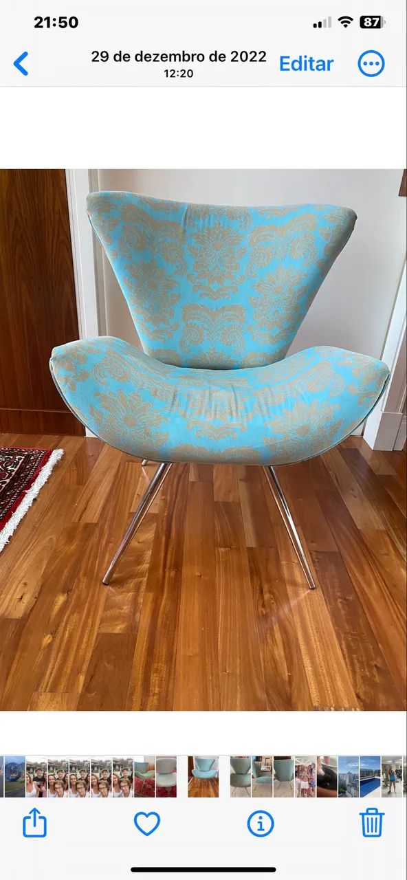 Poltrona moderna perfeito estado  - Foto 3