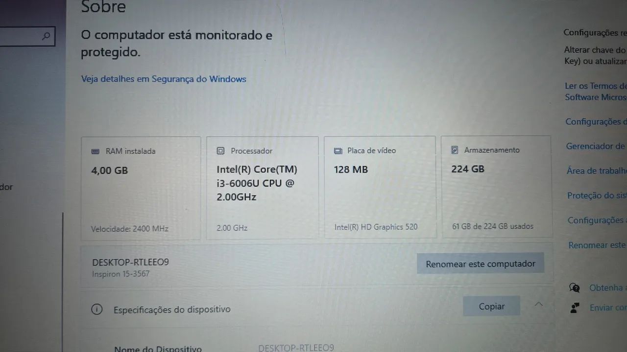 Notebook Dell inspiran 15 3000  - Foto 3