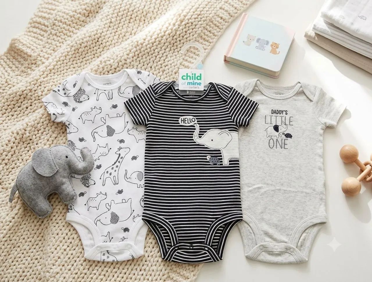 Kit Bodys Carters  manga curta