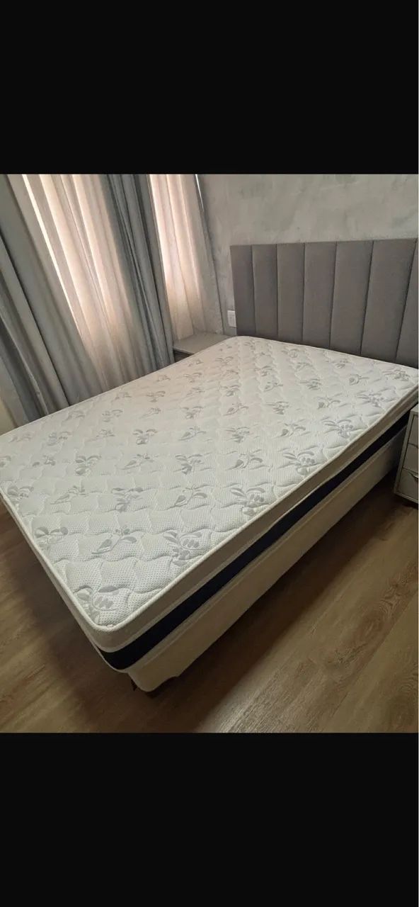 Cama box casal D45 ,semi nova