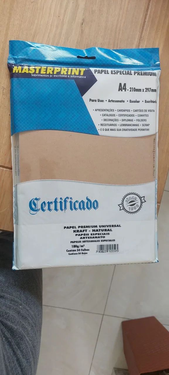 Papel kraft 180 gramas 