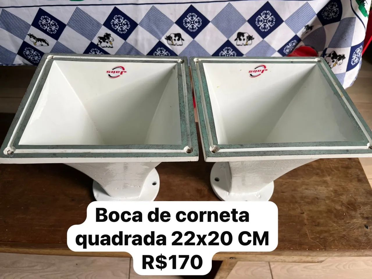 Boca de corneta quadrada 22x20 CM - Foto 2