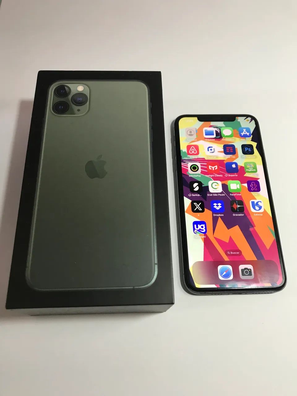 iPhone 11 ProMax 64G Verde Ótimo Estado 