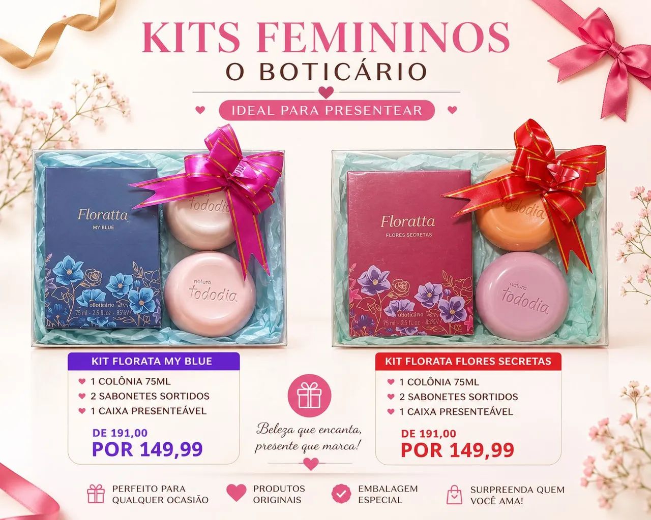 Kits Natura Boticário e Jequeti  - Foto 3