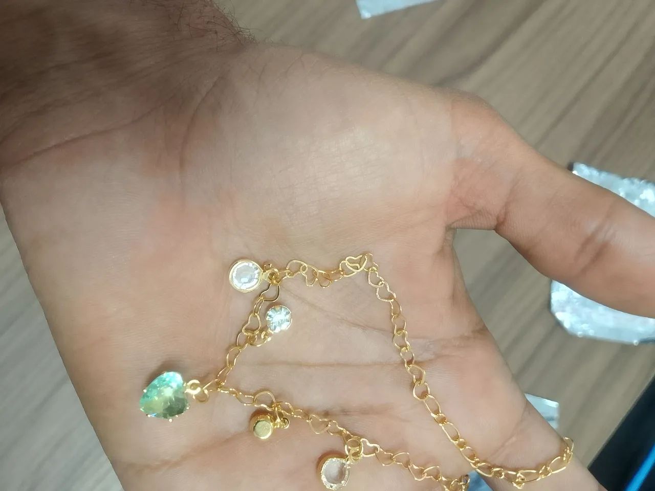 Pulseira de Zircônia Banhada a Ouro  - Foto 4