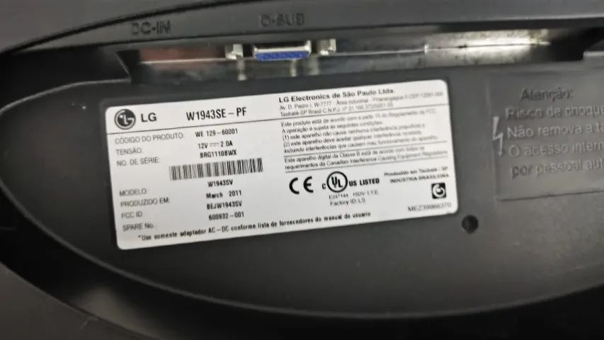 Monitor Hp / Lg Hp L185b Lg W1943se-pf 19 Polegadas - Foto 3