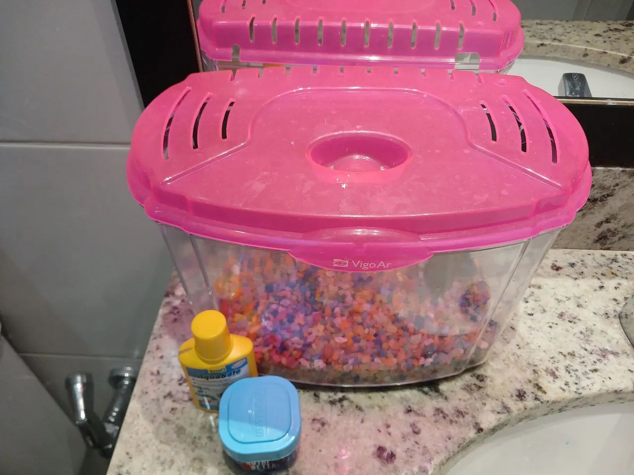 Beteira aquário kit completo para peixe beta - Foto 2