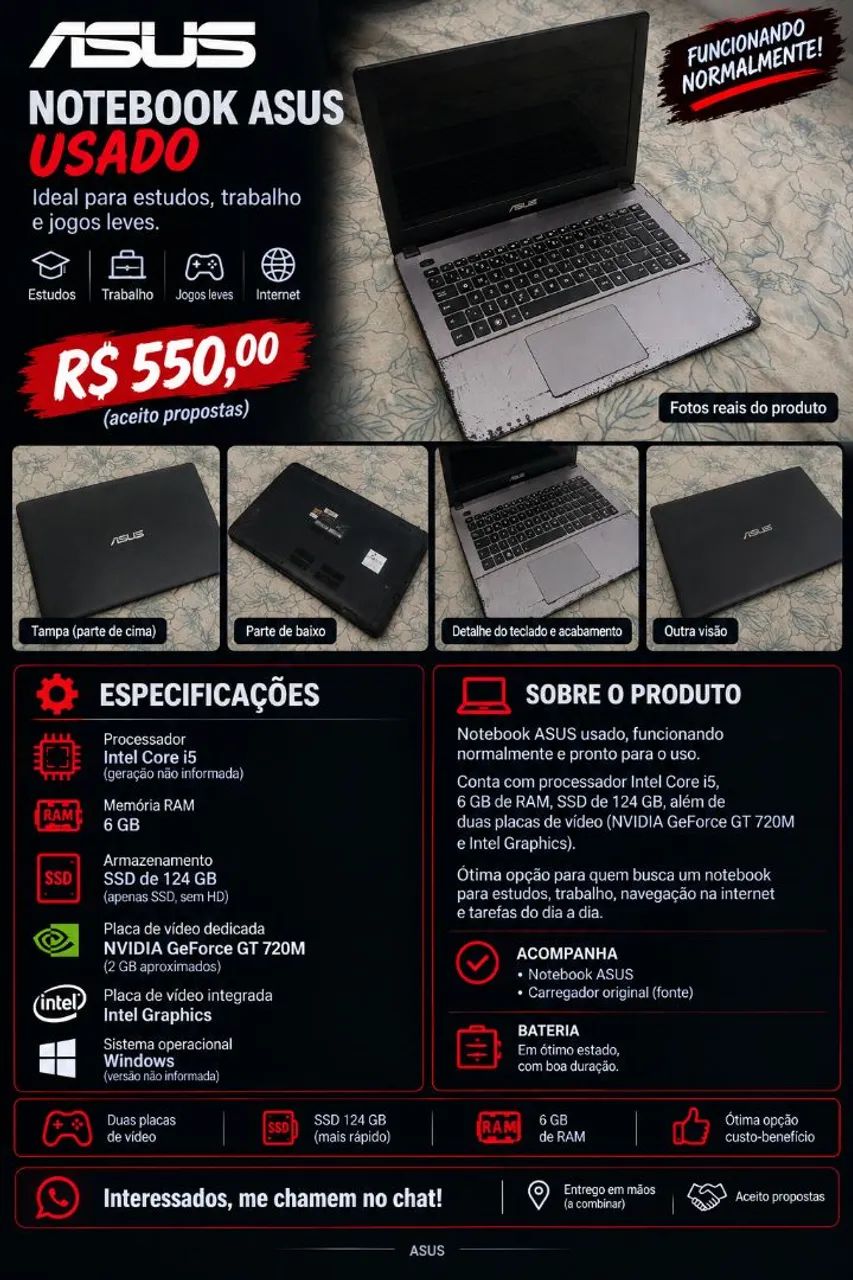 Notebook Asus 