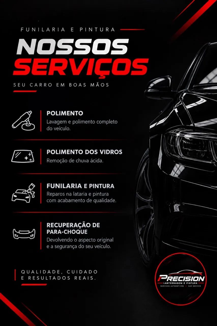Serviços de Funilaria e Pintura