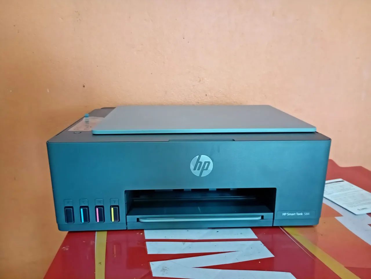 Impressora HP Smart Tank 585 - Multifuncional Colorida nova - Foto 3