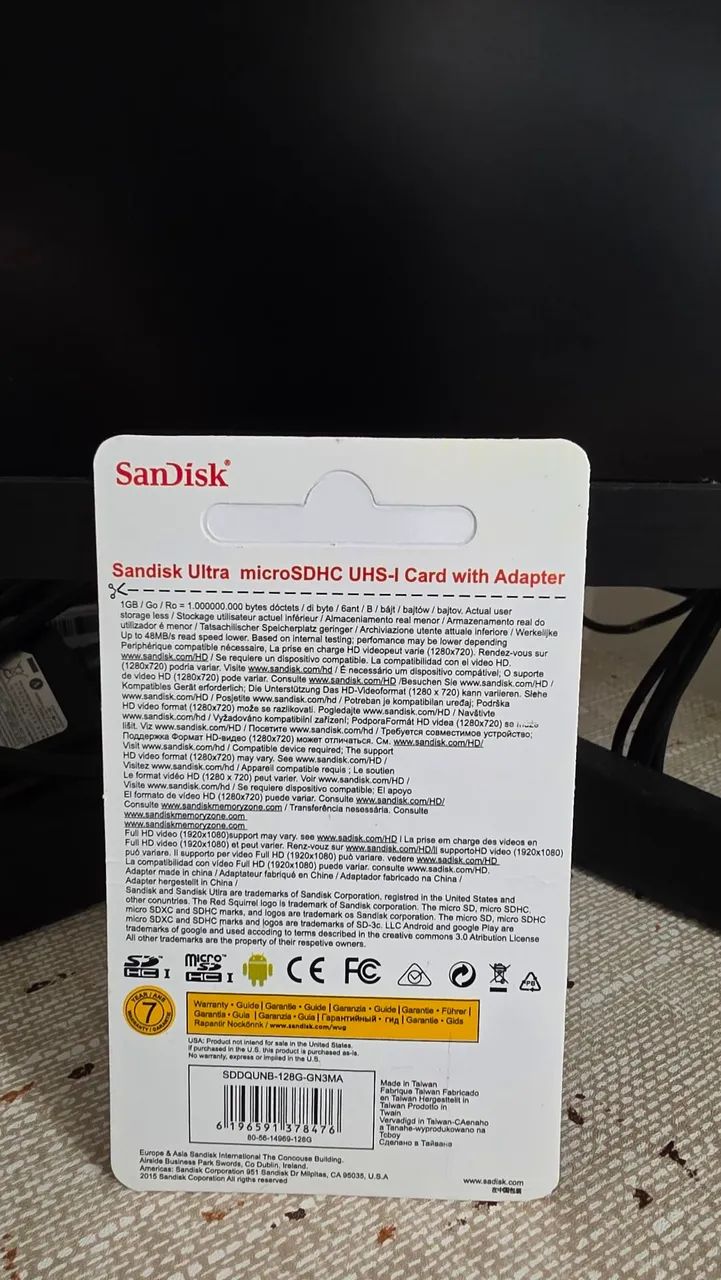 Cartão de mem ória 128 GB - Foto 2