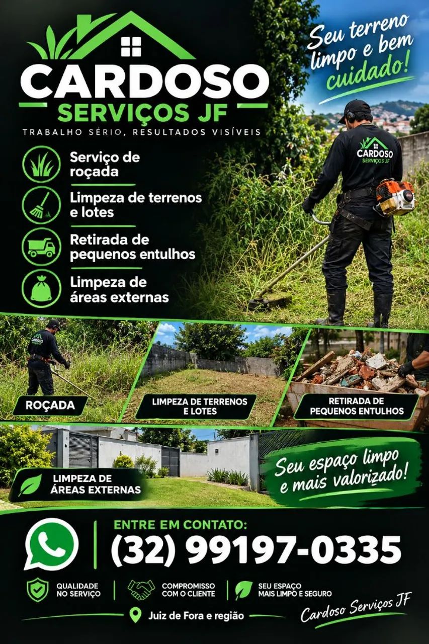 Roçador e limpeza 