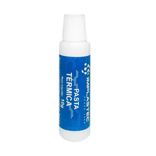 Pasta térmica de silicone (peso líquido de 10 gramas) bisnaga da Implastec (p/ CPU) - Foto 2