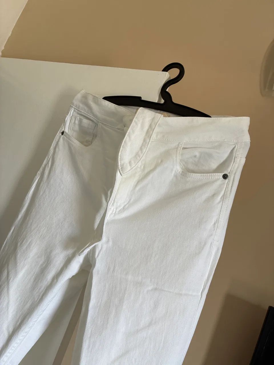 Calça jeans branca com elastano fler  - Foto 2