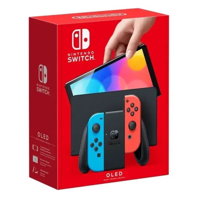 Nintendo Switch ニンテンドースイッチ本体　PPL/YEL箱無し① Nintendo Switch 64gb Tela Oled 7 Pol Neon - Consoles de Vídeo Game